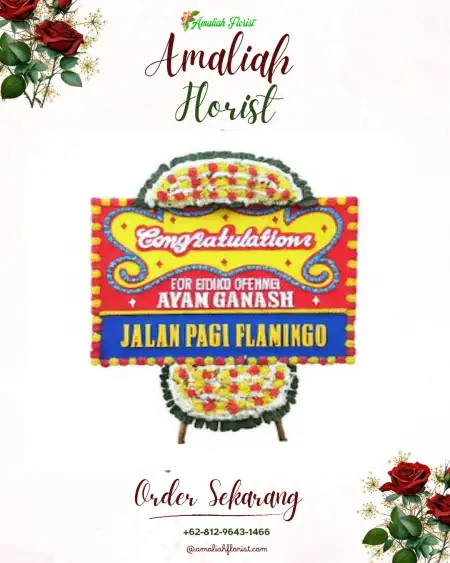 Sewa Papan Bunga Batu Aji